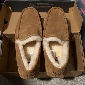 UGG Men's Tan Suede Slippers-ascot
